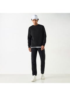 Kappa Kappa Solid Crew Neck Sweatshirt with Long Sleeves  - Image 2