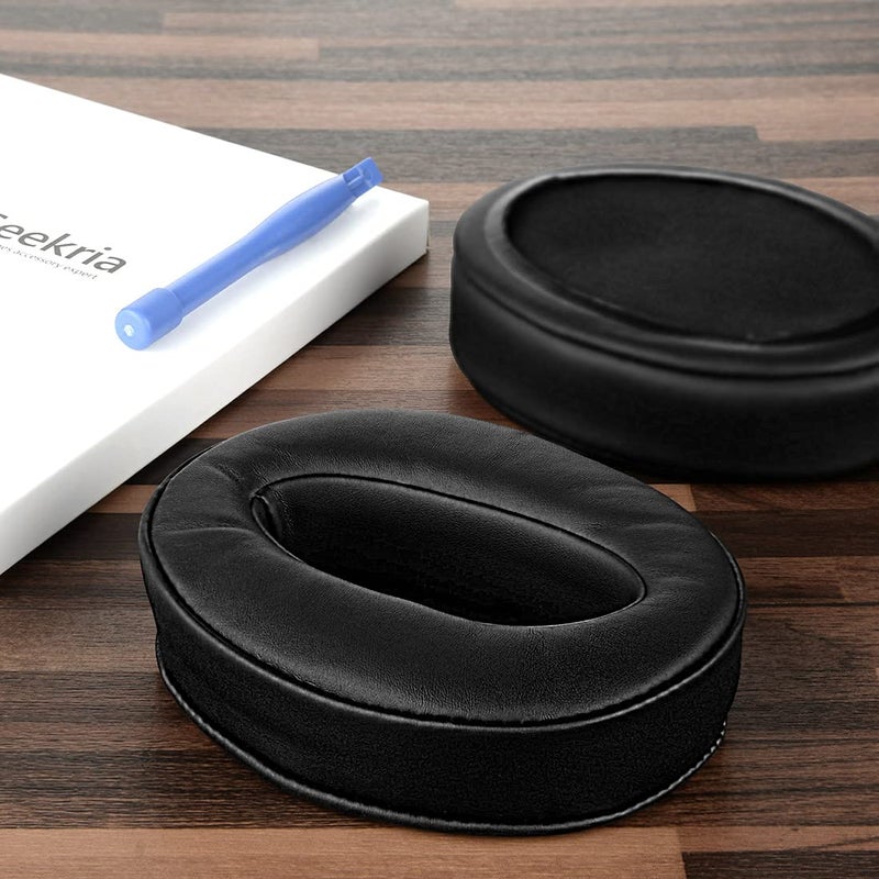 Geekria Geekria QuickFit Replacement Ear Pads for Sennheiser HD4.50BT, HD4.50BTNC, HD4.40BT, HD4.30G, HD4.20S, HD458BT, HD450, HD450BT, HD400S, HD350BT Headphones Ear Cushions, Headset Earpads (Black)  - Image 4