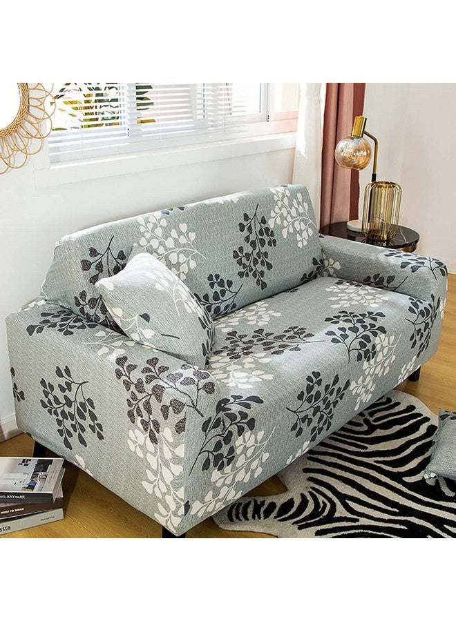 House of Quirk Universal Triple Seater Sofa Cover Big Elasticity Cover for Couch Flexible 140 GSM Sofa Slipcover (Grey Petals, 185-230cm) - Image 2