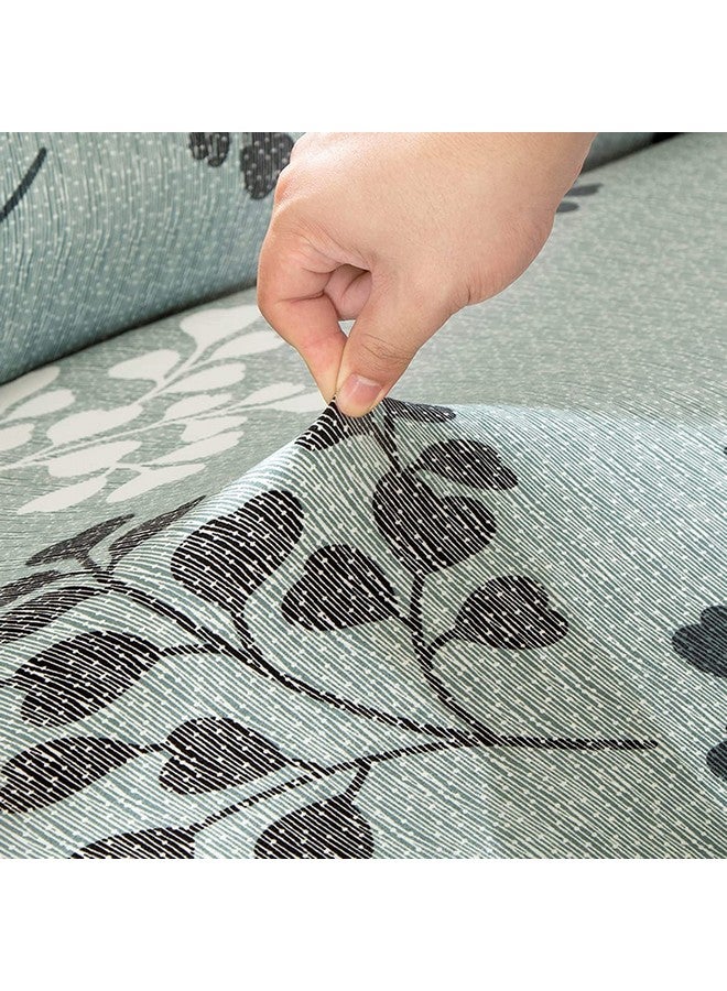 House of Quirk Universal Triple Seater Sofa Cover Big Elasticity Cover for Couch Flexible 140 GSM Sofa Slipcover (Grey Petals, 185-230cm) - Image 3