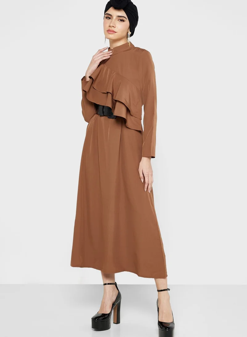 Khizana Ruffle Detail Dress