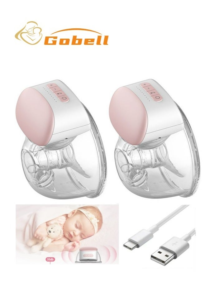 Gobell Portable Wearable Electric Breast Feeding Pump Set - Image 1