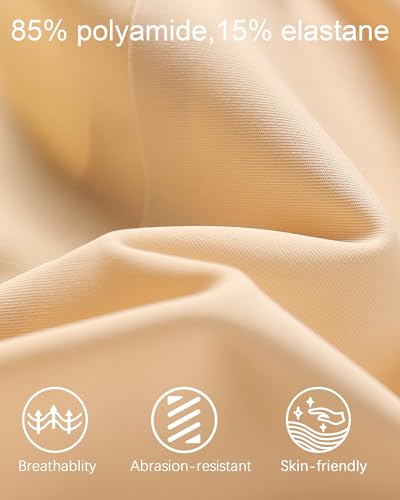 K-CHEONY Seamless Underwear Women No Show Thongs Lightweight Tummy Control Panties High Waisted High Cut Briefs 3PCS - Image 5