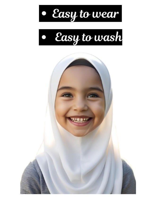 Ahlan Premium Quality Stretchable Hijab for women, Hijab for Girls, Umrah & Hajj Hijab, Hijab for fashion wear, Standard size fit to all - Image 5