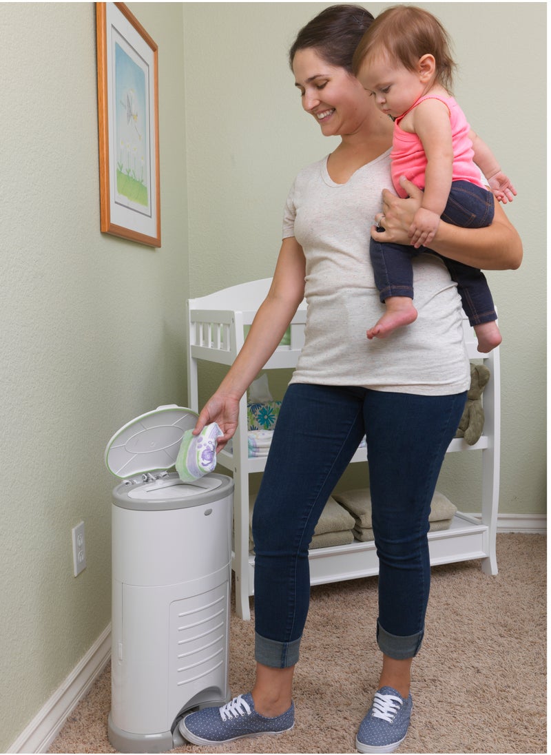 Korbell - Standard Nappy Bin With 1 Pack Refill - White - Image 1