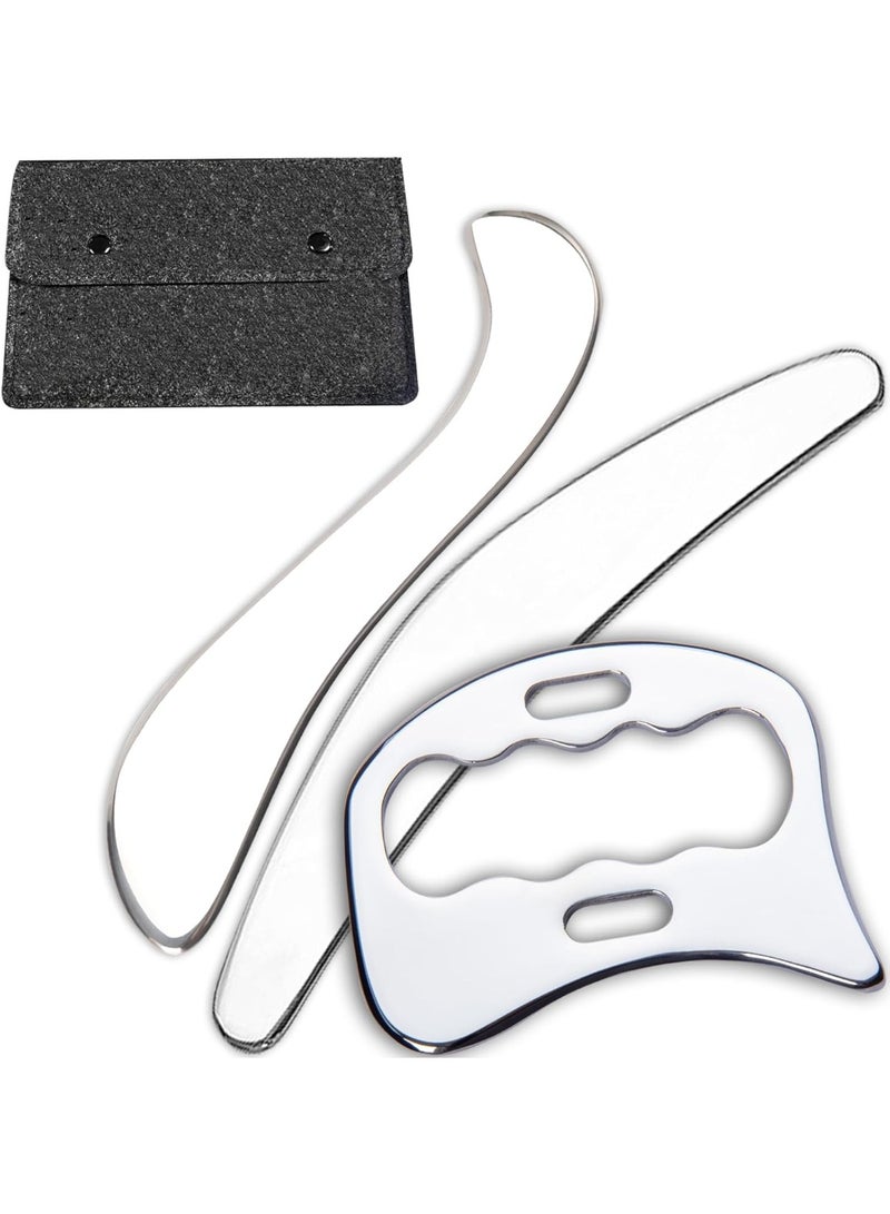 YelaJoy FeelFree Sport 3 in 1 Muscle Scraper Tool-Gua Sha Scraping Tool Physical Therapy Massage Tool-Soft Tissue Mobilization for Back, Legs, Arm (A+D+S) - Image 1