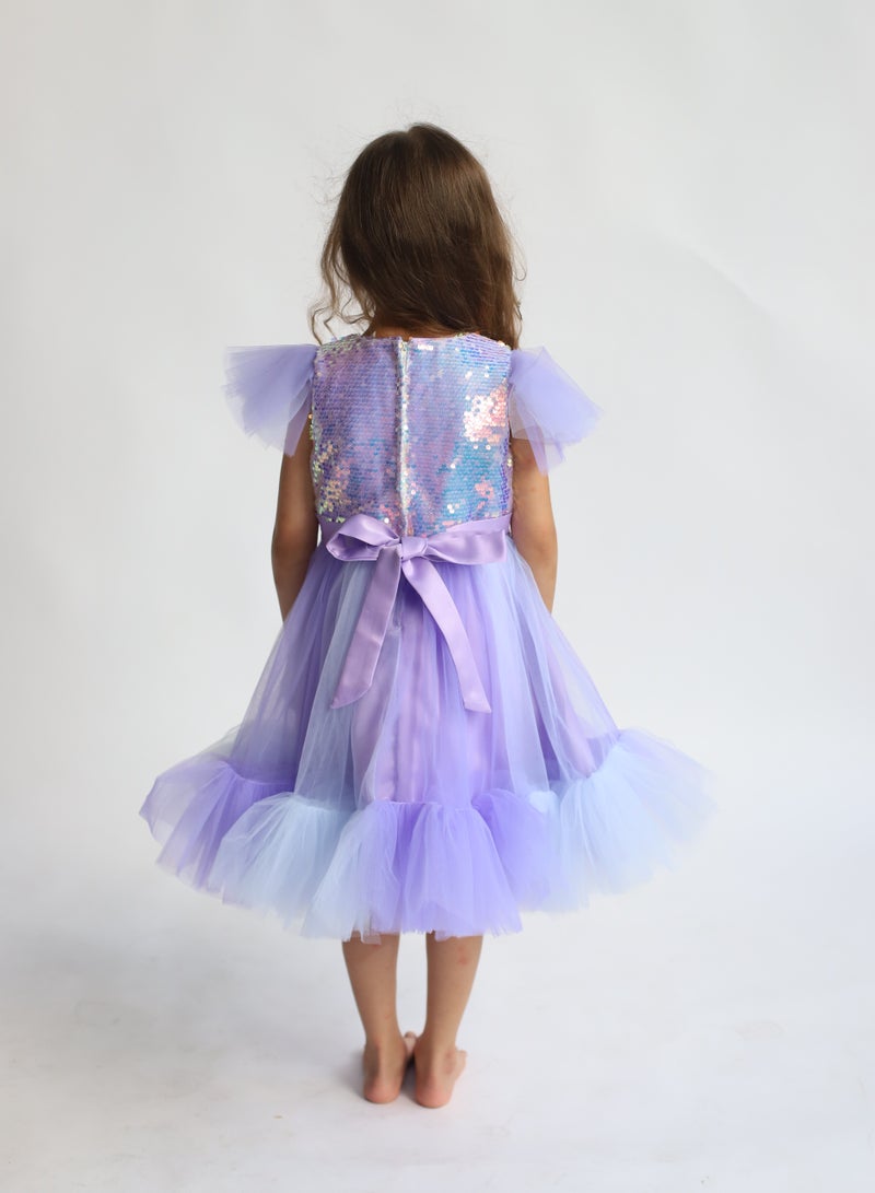 D'Daniela Sequin Tulle Party Dress - Image 5