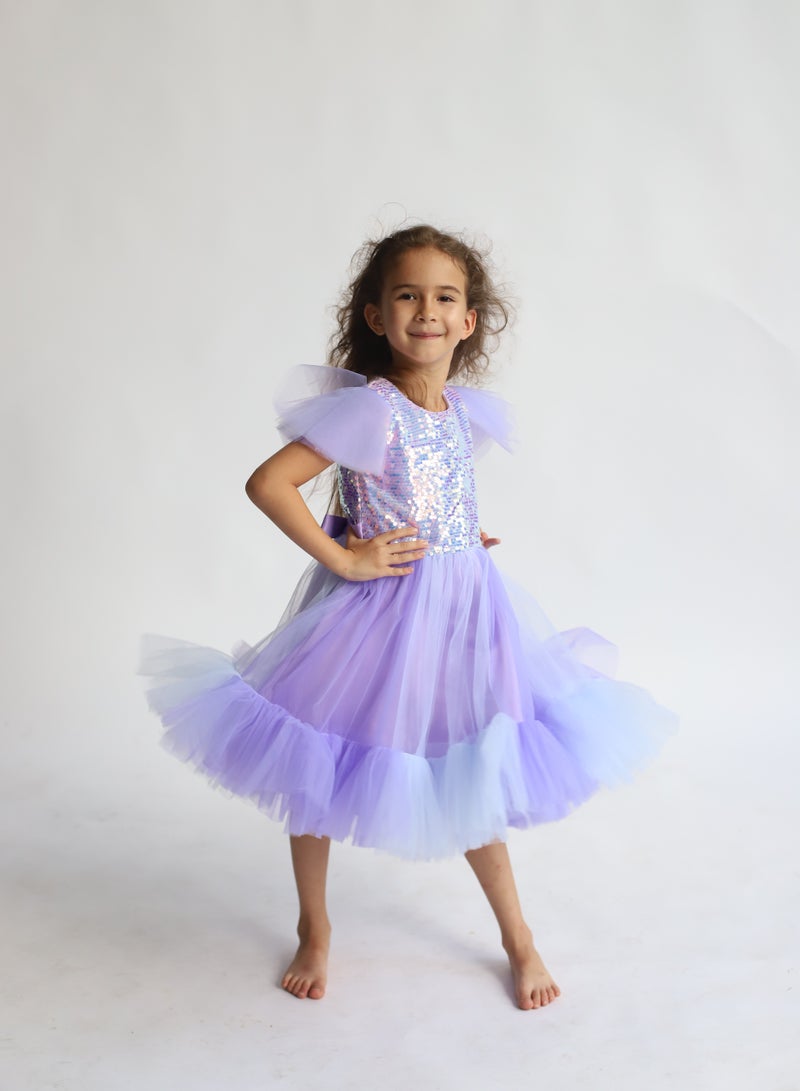 D'Daniela Sequin Tulle Party Dress - Image 2