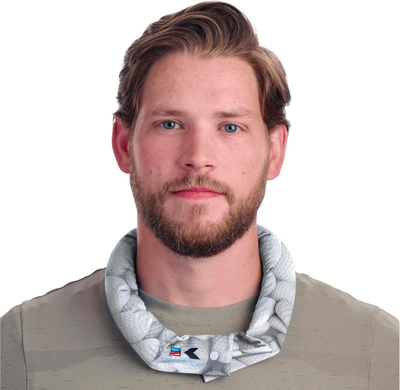 KOOLGATOR Evaporative Cooling Neck Wrap - Keep Cool in The Heat, Summer Cooling Accessories, Long Lasting, Reusable & Breathable, Available in 1, 3, or 5 Pack (Golf Balls, 5 Pack) - Image 1