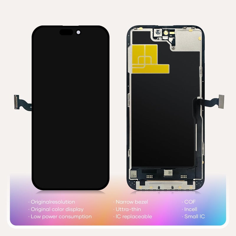 Ace Tech Cellular LCD Screen Replacement for iPhone 14 Pro Max 6.7 inch (Model A2651, A2893, A2896, A2895, A2894) 3D Touch Screen Display digitizer Repair kit Assembly - Image 2