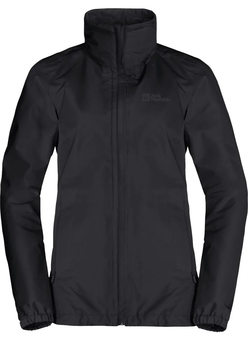 Jack Wolfskin Stormy Point 2L Black Women's Outdoor Jacket 1111202_6000