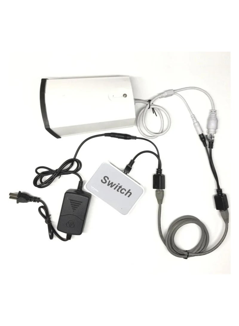 بيعتكلها كابل POE للطاقة السلبية عبر كابل محول إيثرنت POE Splitter RJ45 وحدة إمداد الطاقة عن طريق الحقن 12-48 فولت متوافق مع كاميرا IP CCTV (أسود) - Image 5