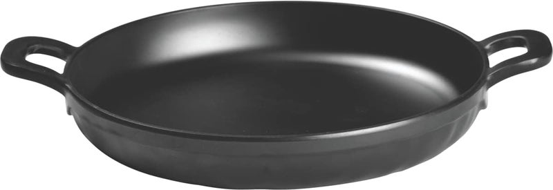 Servewell Melamine Horeca 7.5" Round Serving Dish W/Handle Black 19.5 (25.5) Cm