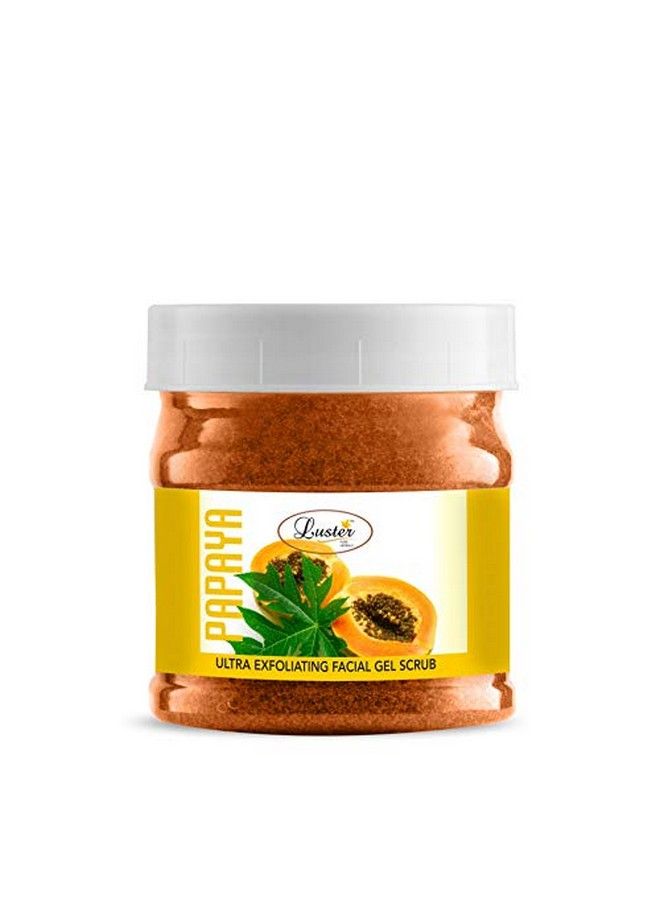 LUSTER جل سكراب البابايا | يستعيد إشراقة البشرة | جل سكراب البابايا لإزالة العيوب | سكراب للنساء والرجال | سكراب جل للوجه والجسم | خالي من البارابين والكبريتات 500 مل - Image 1