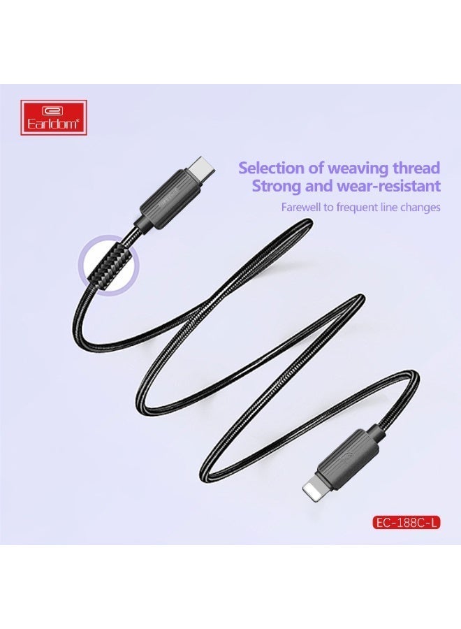 Earldom Fast Charging Cable EC-188 Type-C to Lightning 30W - Image 3