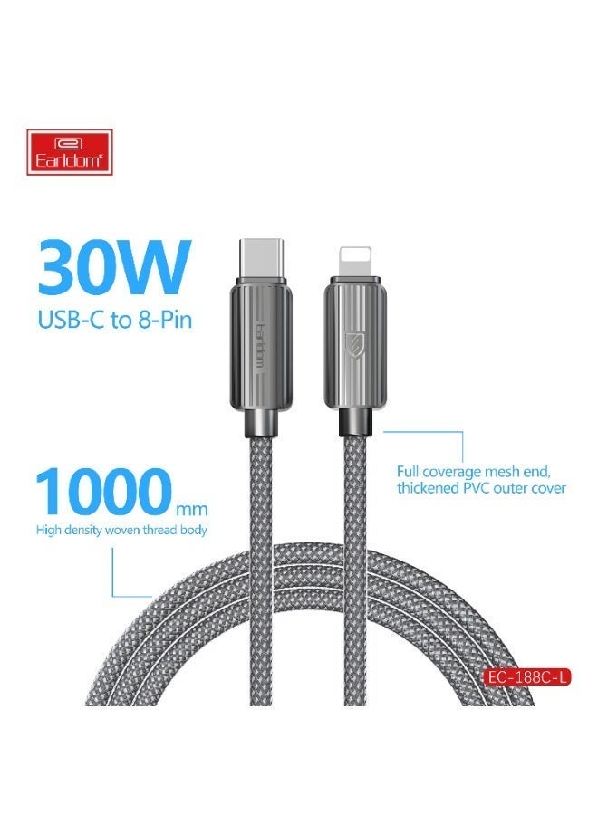 Earldom Fast Charging Cable EC-188 Type-C to Lightning 30W - Image 5