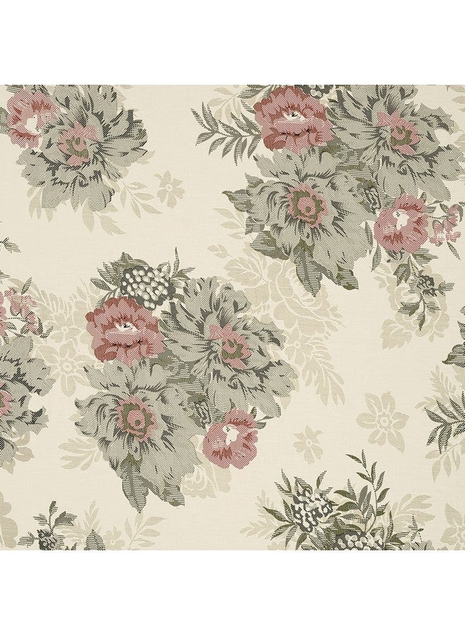 Swayam Zinnia Collection 240 TC Cotton Double Bedsheet (108 X 90 Inches) with 2 Pillow Covers for Double Bed - Beige Pink - Image 4