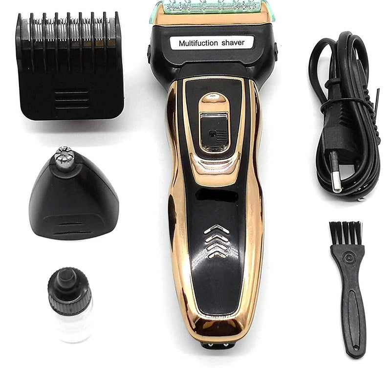 Veentus Beard Trimmer for Man | 3 in 1 Grooming Kit | Electric Shaver for Man | Hair Clipper & Nose Trimmer | Rechargeable Cord & Cordless Use | Professional Trimmer Machine for Men | Black & Gold - Image 2