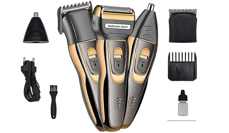 Veentus Beard Trimmer for Man | 3 in 1 Grooming Kit | Electric Shaver for Man | Hair Clipper & Nose Trimmer | Rechargeable Cord & Cordless Use | Professional Trimmer Machine for Men | Black & Gold - Image 5