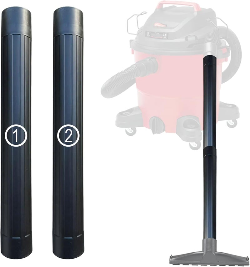 GHAMADE Vacuum Accessories & Attachments for Shop Vac 2-1/2'' - Vacuum Dust Brush & Extension Wand Compatible with Vacuums Using 2-1/4'' Inner Diameter Accessories (Extension Wands, 2-1/4'') - Image 1