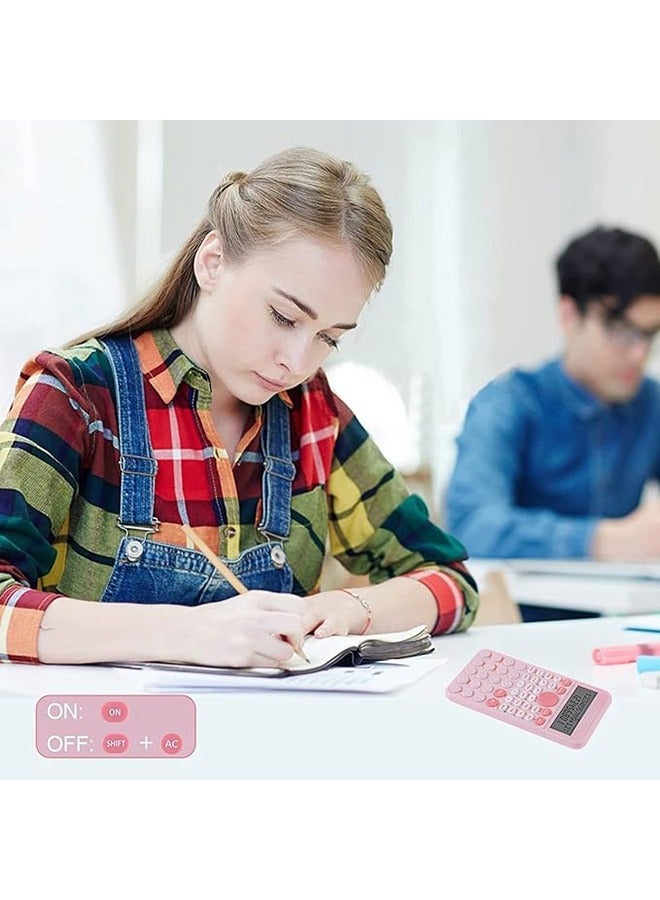 Scientific Calculator for Students, 2-Line Standard Scientific Calculator, Portable and Cute School Office Supplies, Suitable for Primary School to College Student Use (Pink) - Image 3