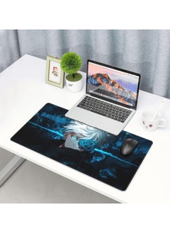 Mouse Pads, Custom Anime Mouse Pads, Non-Slip Gaming Mouse Pads, Desk Pads with Rubber Stitched Edges for Office, Home & Gamers (80×30)