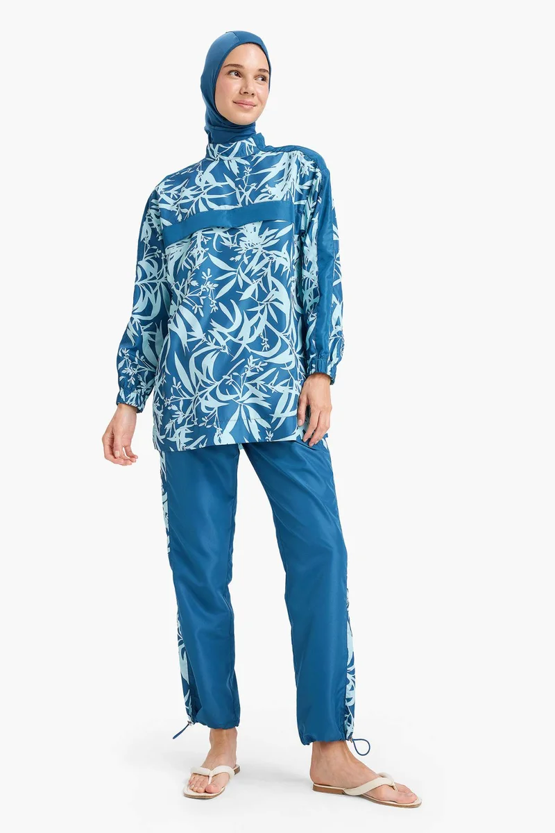 ديفاكتو Relax Fit Printed 3 piece Burkini