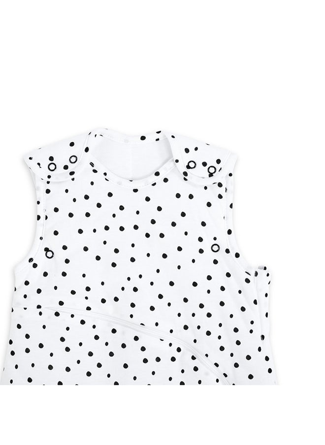 Snuz - Pouch Sleeping Bag For Infant And Baby Clever Nappy Change Zip 100% Cotton For Temperatures If 21 - 23 Celsius Suitable From 0 To 6 Months Colourmono Spot Maximum Baby Length 68 Cm - Image 1