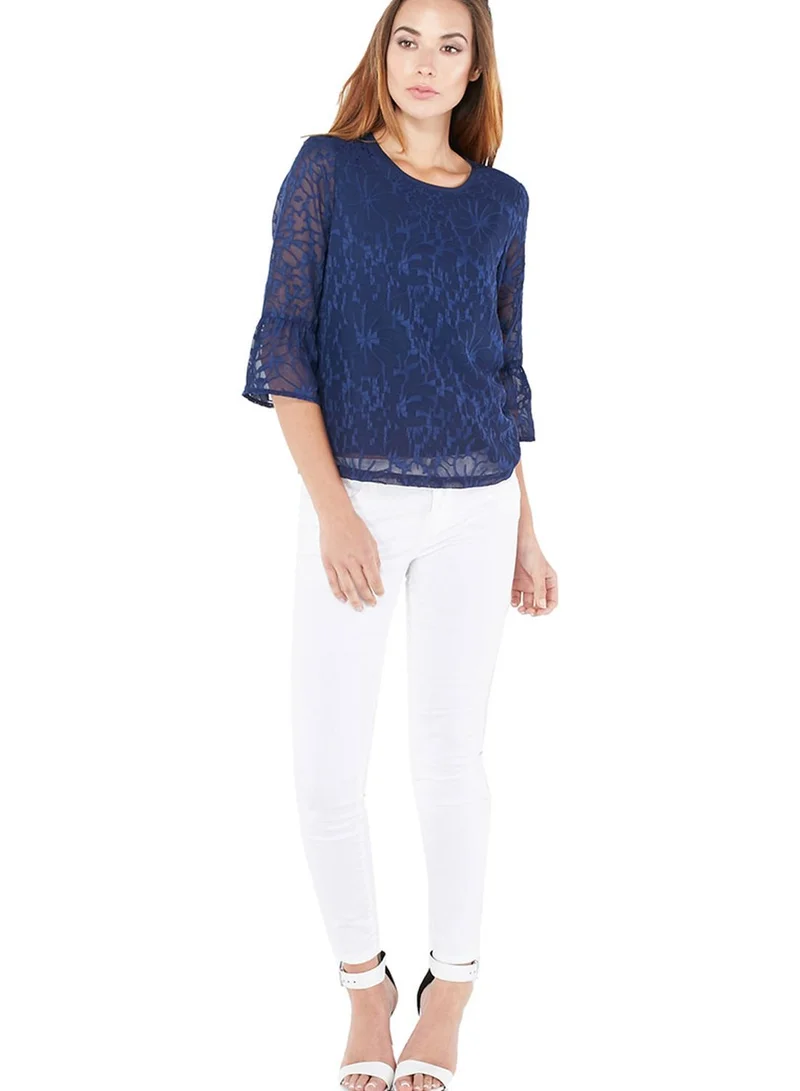VERO MODA Lacer Ruffle Top