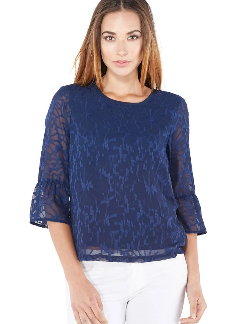 VERO MODA Lacer Ruffle Top