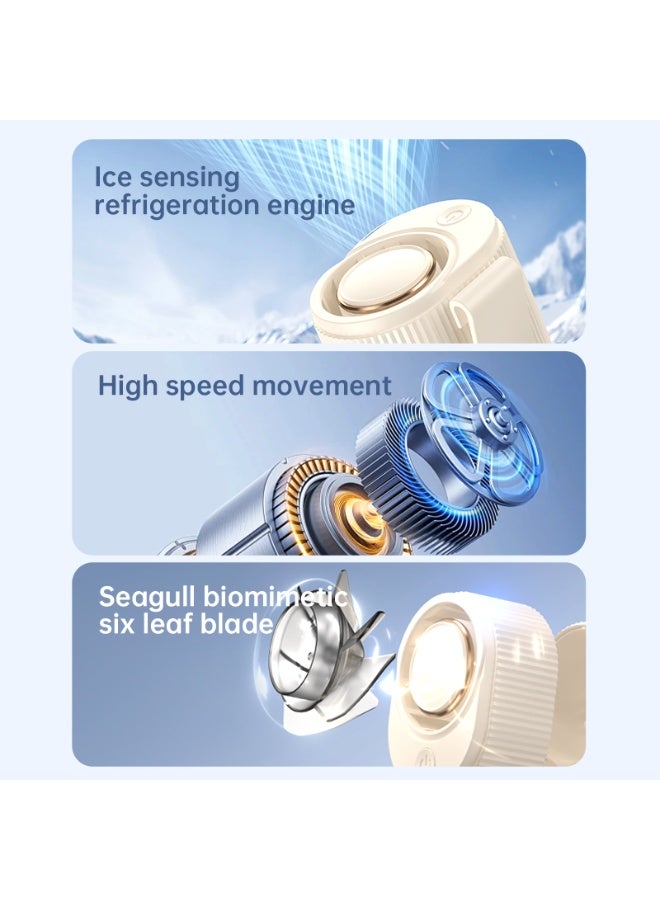 New high-speed waist-mounted fan, outdoor clip cap USB desktop mini fan, lazy waist fan  - Image 3
