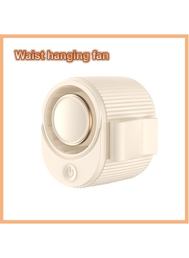 New high-speed waist-mounted fan, outdoor clip cap USB desktop mini fan, lazy waist fan  - Image 1