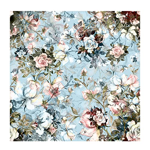 PAPER PLANE DESIGN Floral Wallpaper for Home Self Adhesive Waterproof Sticker (1 Roll Size 2 X 12 Feet) - Image 1