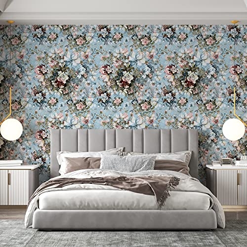 PAPER PLANE DESIGN Floral Wallpaper for Home Self Adhesive Waterproof Sticker (1 Roll Size 2 X 12 Feet) - Image 2