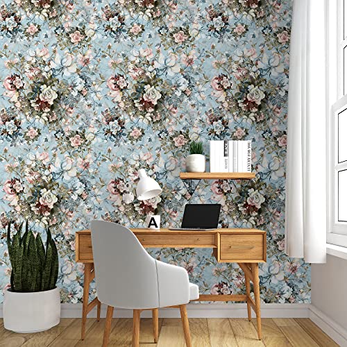 PAPER PLANE DESIGN Floral Wallpaper for Home Self Adhesive Waterproof Sticker (1 Roll Size 2 X 12 Feet) - Image 3