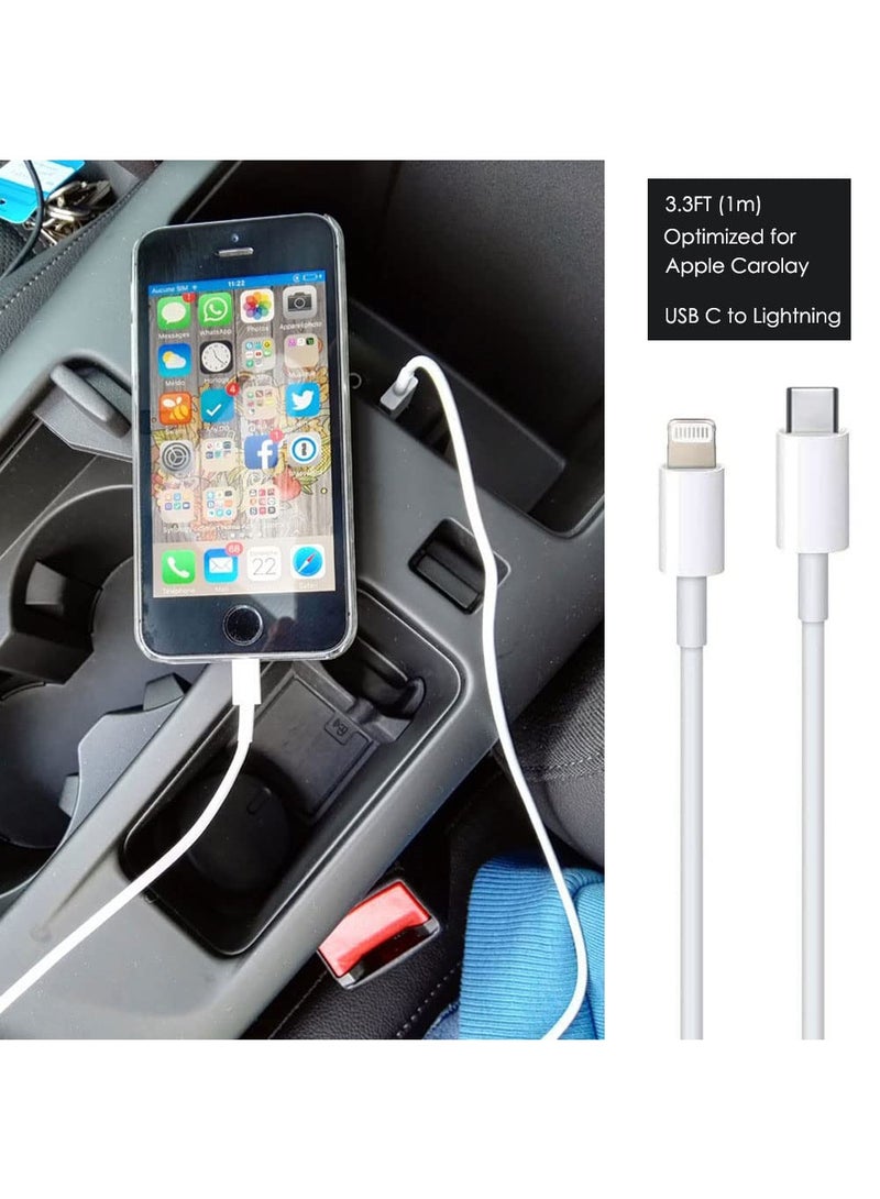 for iphone phone charging cable, USB-C To Lightning Cable, 1 meter white data cable - Image 5