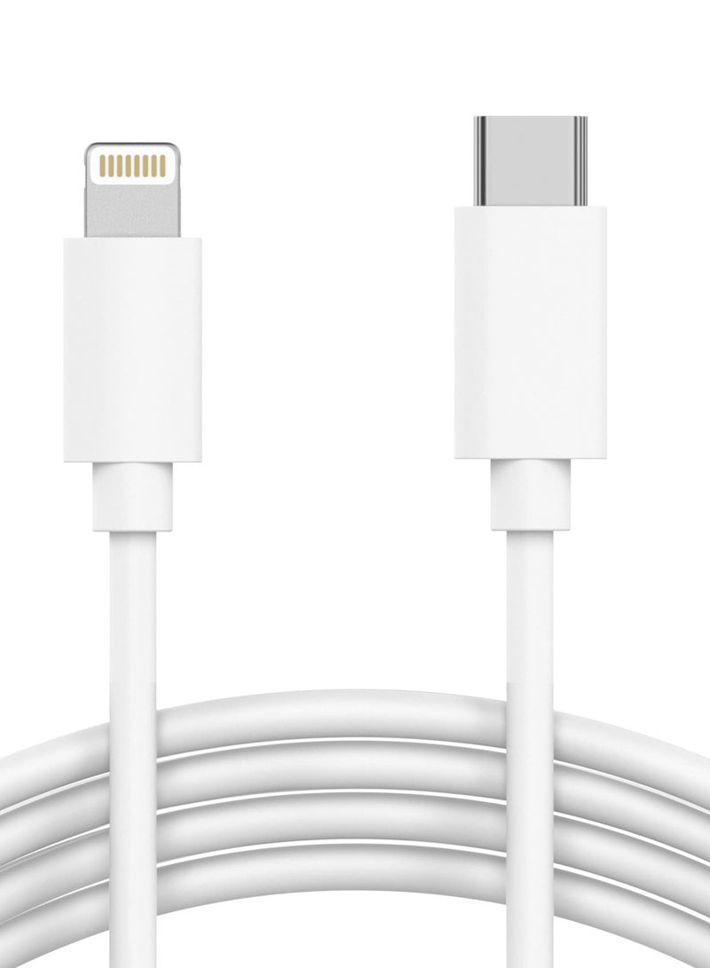 for iphone phone charging cable, USB-C To Lightning Cable, 1 meter white data cable - Image 2