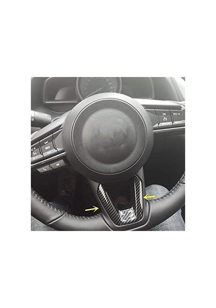 Wivplex Carbon Fiber Steering Wheel Trim for Mazda - Image 5