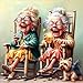 Blueforest Puzzles for Adults 500 Pieces Vibrant Friendship Cozy Rocking Chairs Jigsaw Puzzles Yorkshire Terrier Colorful Cocktails Wall Decor for Living Room Bedroom for Nature Lovers - Image 2