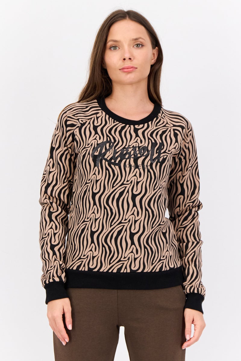 Russell Athletic Women Sportswear Fit Long Sleeves Outdoor Sweatshirt, Multicolor - Image 1