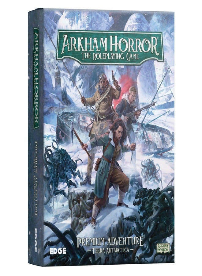 Asmodee Arkham Horror The Roleplaying Game Terra Antarctica Adventure Book, Immersive RPG for Kids & Adults, Ages 14+, 2-6 Players, 1+ Hour Playtime - Image 1