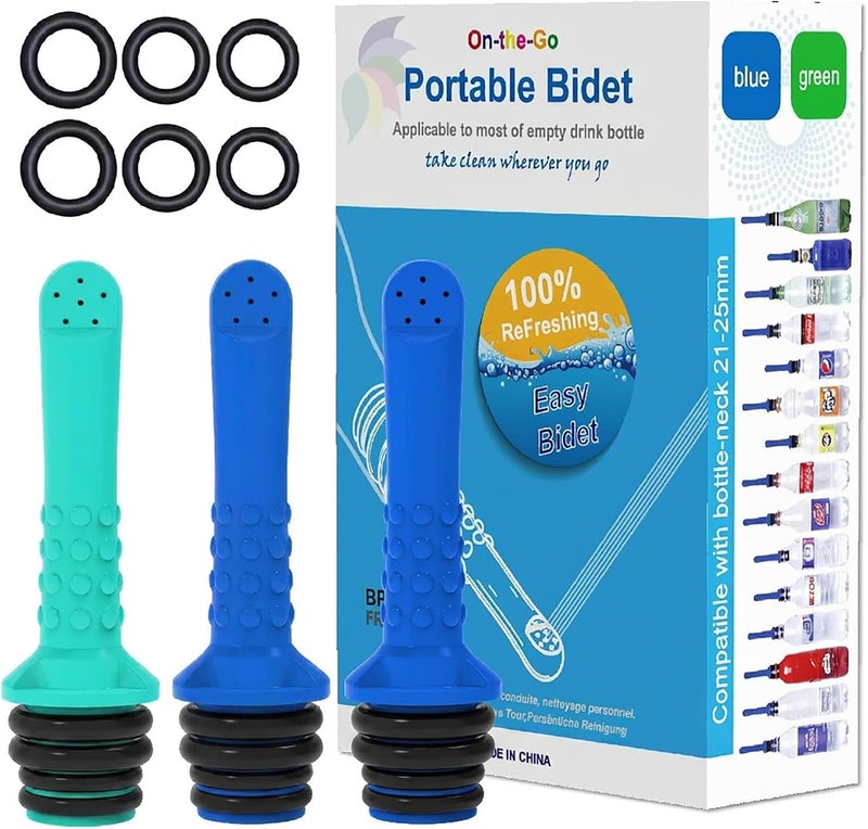 ToolHouse 3-Piece Travel Bidet Set - Portable Handheld Bidet Bottle for Outdoor Camping, Personal Hygiene, Baby Cleaning, and Postpartum  Care - Image 1