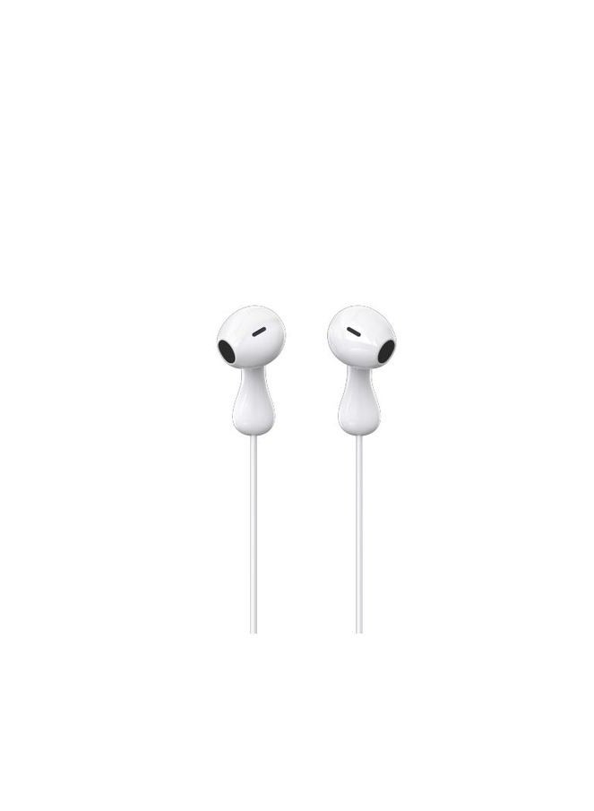 Celebrat Celebrat G29 Wired Stereo Sound Earphones With Microphone And Controller Button Pure And Lossless Audio Quality And Clarity In Calls Fits Various Smart Devices 3.5 mm Audio Pin - White  - Image 1