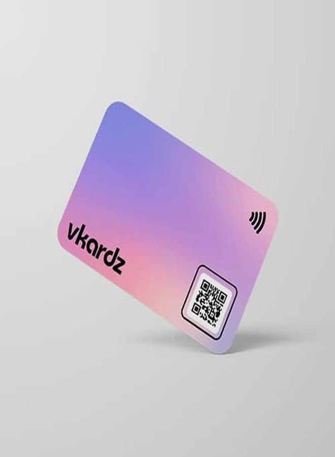 Vkardz - Contactless PVC Smart NFC Business Card || Smart Visiting Card || nfc card || Scratch less Matte Print Pocket Friendly Card With QR Code (Graffiti) - Image 3