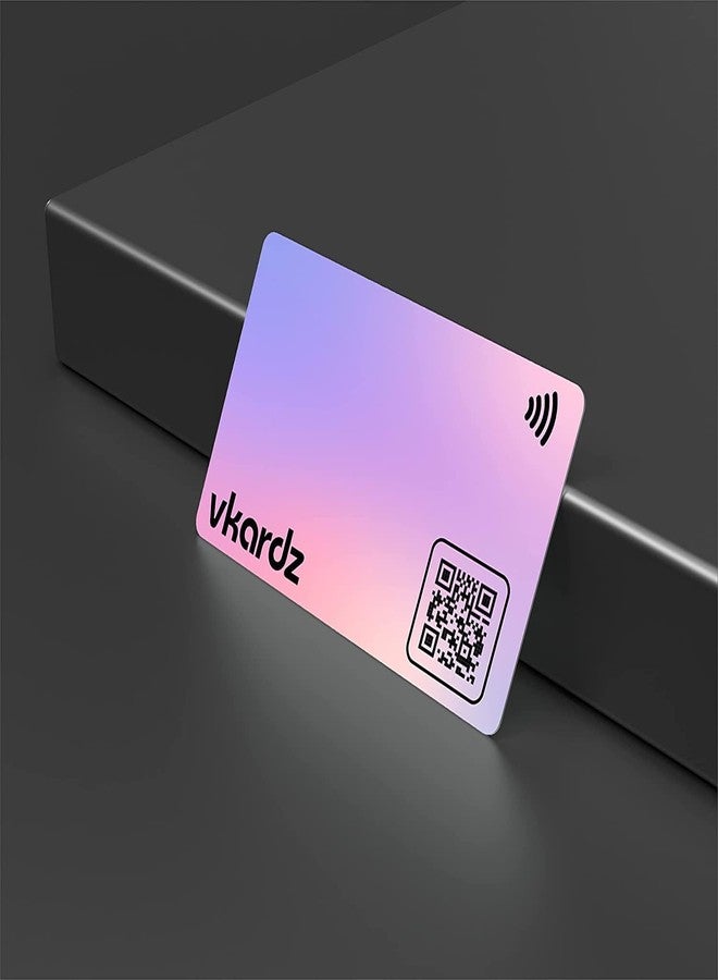 Vkardz - Contactless PVC Smart NFC Business Card || Smart Visiting Card || nfc card || Scratch less Matte Print Pocket Friendly Card With QR Code (Graffiti) - Image 4
