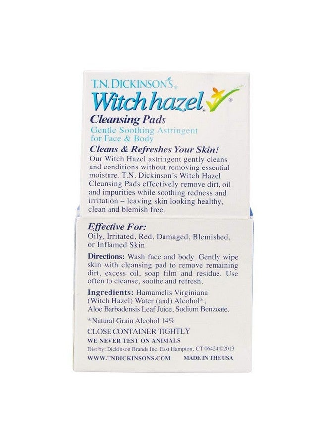 T.N. Dickinson's Witch Hazel Cleansing Pads, 60 Count - Image 3