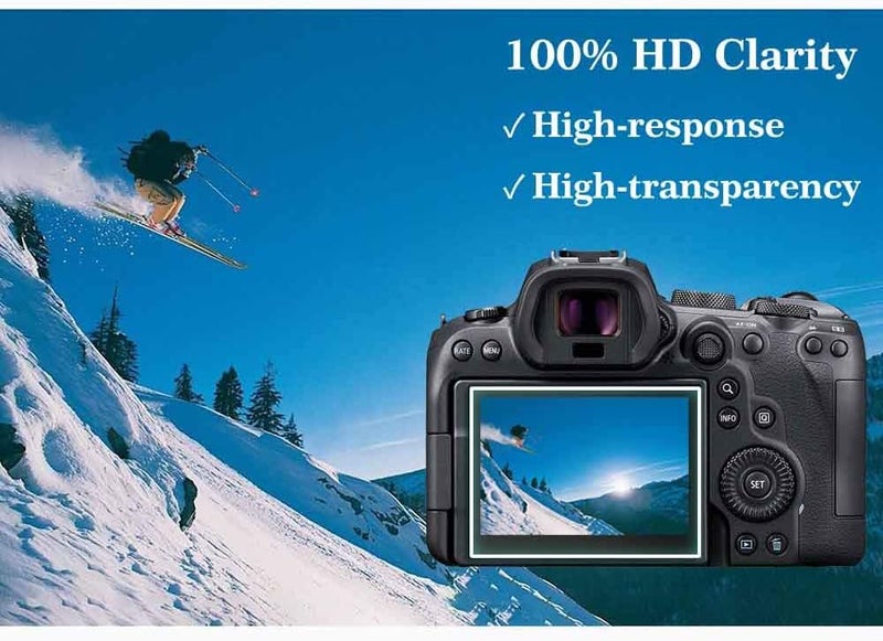 ULBTER Screen Protector for Canon EOS R7 / R6 Mark III/EOS R6 Mark II/EOS R6 Camera, 9H EOSR6 EOSR7 Tempered Glass Screen Protector Edge to Edge Protection,Anti-Scrach Anti-Bubble [3 Pack] - Image 5