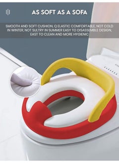 StarAndDaisy Baby Potty Training Seat ; Toddler Toilet Pot ; Toilet Training Chair For Kids ; Toddlerscomfortable Safe Cushioned Potty Seat For Western Toilet0 To 5 Years (Pottyseatredyellow)  - Image 4