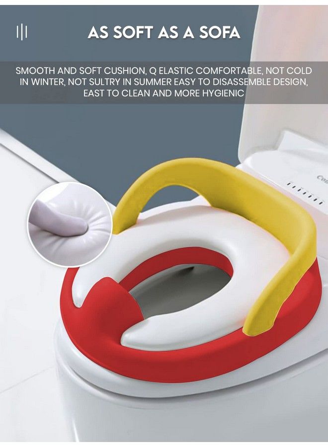 StarAndDaisy Baby Potty Training Seat ; Toddler Toilet Pot ; Toilet Training Chair For Kids ; Toddlerscomfortable Safe Cushioned Potty Seat For Western Toilet0 To 5 Years (Pottyseatredyellow) - Image 4