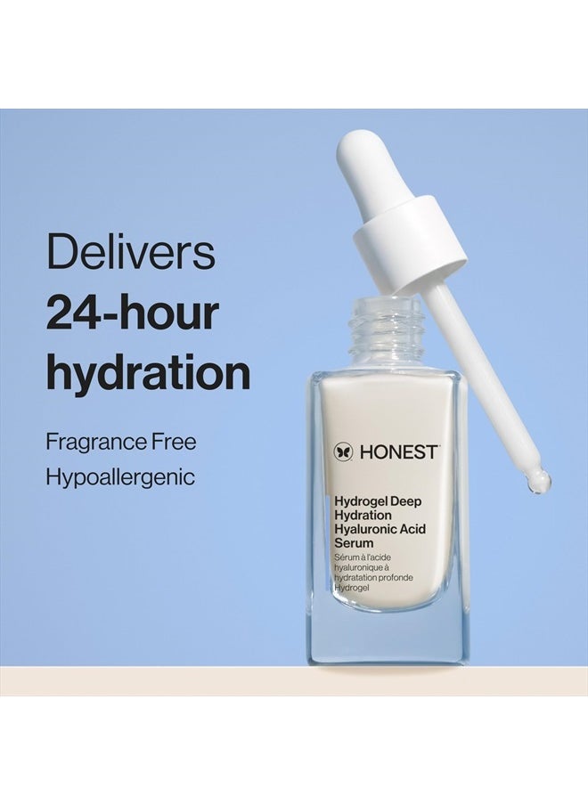 Honest Beauty Stay Hydrated Hyaluronic Acid + NMF Serum | Moisturizes + Reduces Fine Lines | 3 Types of Hyaluronic Acid, NMF, Kiwi Seed Oil | EWG Verified, Vegan + Cruelty Free | 1 fl oz  - Image 3